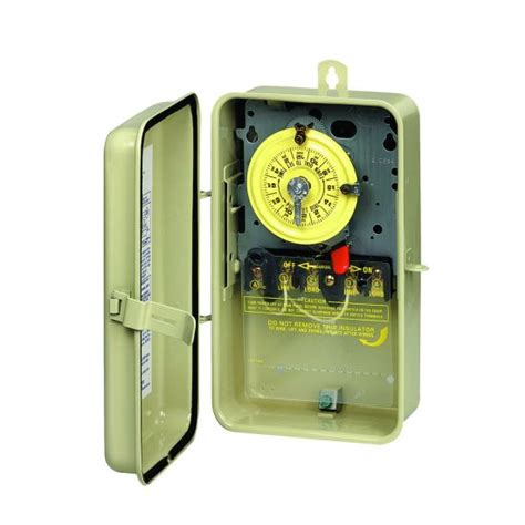 intermatic t104r3 time switch in metal enclosure|intermatic t100 time switch.